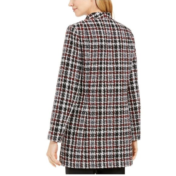 ✨Host Pick✨ Calvin Klein Petite Tweed Plaid Topper Jacket - Picture 2 of 2